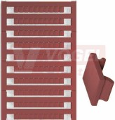 DEK 5/5 MC NE BR  štítek bez potisku, hnědý, š5mm x v5mm, PA66 (1249870000)