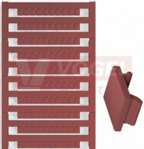 DEK 5/5 MC NE BR  štítek bez potisku, hnědý, š5mm x v5mm, PA66 (1249870000)