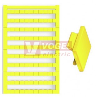 DEK 5/6,5 PLUS MC NE GE štítek bez potisku, žlutý, š6,5mm x v5mm, PA66 (1364020000)