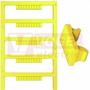 DEK 5/3,5 MC NE GE štítek bez potisku, barva žlutá, š3,5mm x 5mm, PA66(1369480000)