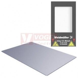 CC-M 70/48 ST MetalliCard značení přístrojů, štítek stříbrný 70 x 48mm, nerezová ocel 1.4301 (1415740000)