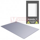CC-M 70/48 AL MetalliCard, značení přístrojů, štítek hliníkový stříbrný bez otvorů, v70mm x š48mm (1415770000)