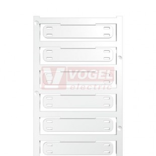 SFX 11/60 MC NE WS V0 štítek bílý bez potisku SlimFix X, š/v 11x60mm, tisk.plocha 44x11mm, montáž váz.páskou, pro průřez vodiče 16-500mm2, Polyamid 66 (1432750000)