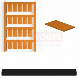 ESG 9/17 K MC NE OR štítek MultiCard pro potisk, 9x17mm, oranžová, samolepící oboustranná páska, PA66 (1490750000)