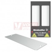 CC-M 27/70 2X3 ST MetalliCard značení přístrojů, štítek nerezová ocel 1.4301 stříbrný s 2x otvory pr.3mm, v27mm x š70mm (1500190000)