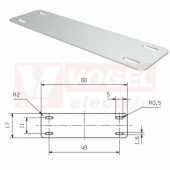 SFX-M 17/60-5 AL štítek stříbrný bez potisku MetalliCard, hliníkový, š/v 17x60mm, montáž váz.páskou š. max. 5mm, pro průměr vodiče 16-500mm2 (1500250000)