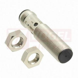 E2B-M12KS04-M1-B1 snímač indukční, M12, mosaz, Sn=4mm, stíněný, PNP/NO, konektor M12/3pin, délka těla 31/51mm