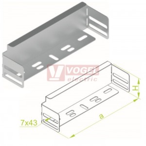 Záslepka žlabu 500x 60 ZKL500H60, tl. 0,7mm (168501)