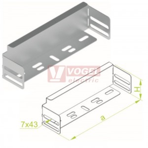 Záslepka žlabu ZKL500H60, tl. 0,7mm (168501)