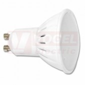 Žárovka LED GU10 230VAC 10W (LED10W-GU10/2700) 10x SMD2835, 790lm, 2700K teplá bílá, úhel vyzař. 120°, rozměr 6cm x pr.5cm, živ. 30 000h