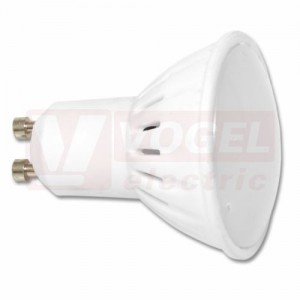 Žárovka LED GU10 230VAC 10W (LED10W-GU10/2700) 10x SMD2835, 790lm, 2700K teplá bílá, úhel vyzař. 120°, rozměr 6cm x pr.5cm, živ. 30 000h