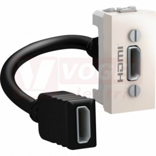 MGU343025 Unica - HDMI konektor (předzapojený), Marfil