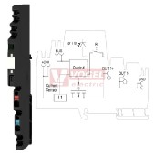 AMG ELM-4F CL2 modul elektronického jištění, 4A, 24VDC, LED indikace stavu, svorky PUSH-IN, š=6,1mm (2491290000)