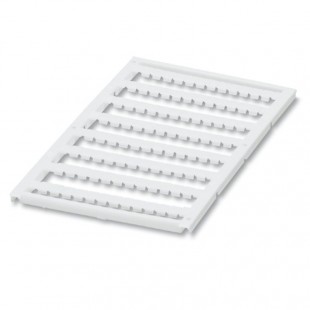 UC1-TMF5 (4,45 x 5,2)  štítek popisovací 4,45 x 5,20mm, na svorky Weidm. š=5mm, bílý, zaskakovací, 96 štítku na 1 kartě (0821425)