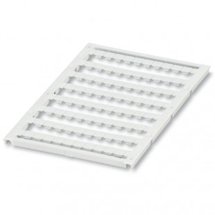 UC1-TMF6 (5,45 x 5,2)  štítek popisovací 5,45 x 5,2mm, na svorky Weidm. š=6mm, bílý, zaskakovací, 80 štítku na 1 kartě (0821483)