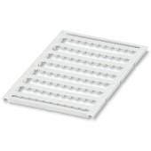 UC1-TMF6 (5,45 x 5,2)  štítek popisovací 5,45 x 5,2mm, na svorky Weidm. š=6mm, bílý, zaskakovací, 80 štítku na 1 kartě (0821483)