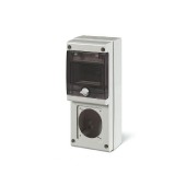Rozvodnice zásuvková  4M IP66 (řada BLOCK 1) nástěnná, průhl.dvířka, 1x otvor čelní , rozměr švh 110x280x95mm (Scame 632.1500-000)