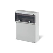 Rozvodnice zásuvková 14M IP66 (řada BLOCK 5)  nástěnná, průhl.dvířka, plný kryt,  rozměr švh 272x414x110mm (Scame 632.5510-000)