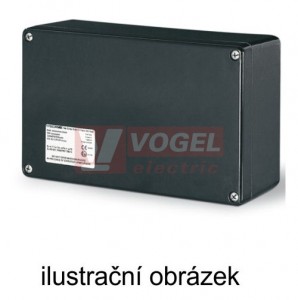 Krabice ZENITH EX 75x110x55mm, IP66, prázdná, Atex code II 2GD, černá (644.0110)