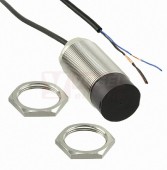 E2B-M18KN16-WP-B2 2M snímač indukční M18, mosaz, Sn=16mm, PNP/NC, nestíněný, kabel 2m