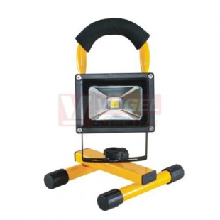 Svítidlo 1x  10W LED reflektor přenosný AKU, 600 lm, 5500-6000K, 1 COB LED Epistar, 2200 mAh, 4,5 hod., nabíjecí adaptér 230V nebo 12V auto zásuvka, IP65 (OR-NR-372L6)