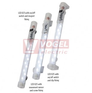 LED 025  Svítidlo do rozváděče ECOLINE LAMP, LED 5W, 400 lumen, AC 100-240V, šrouby, vypínač (02540.0-01)