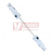 LED 025  Příslušenství - AC propojovací kabel 1 m, kabel bílý, 2 x konektor bílý, 2x1,5mm2, VDE (244358)