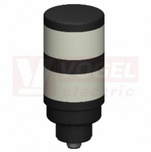 TL50WYQ světelný sloup TL50, barva BÍ, ŽL, 18-30V DC, 24V AC, mont.závit M30x1,5mm, rozměr pr.50xv129,2mm, IP67, připojení M12/4pin (3013729)