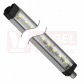 WLS28-2XW145L25XQ osvětlení pracovní plochy 12-30V DC, barva světla bílá, 300lumen, 6500K, difuzor akrylát čirý, čočky 25°, konektor M12/4pin, tělo hliník, rozměr 186x28x 32,2mm, IP50 (3088018)