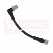MQDEC-403RS kabel propojovací PVC, zásuvka M12 úhlová 4pin, 0,9 m (3047456)