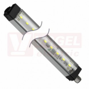 WLS28-2XW430L25XQ osvětlení pracovní plochy 12-30V DC, barva světla bílá, 900lumen, 6500K, difuzor akrylát čirý, čočky 25°, konektor M12/4pin, tělo hliník, rozměr 468x28x 32,2mm, IP50 (3088020)