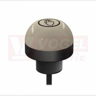 K50ABT2XGH EZ light K50, světelná signalizace s dotykovým senzorem, barva žádná-neaktivní, ZE-aktivované, 12-30V DC, zapojení bipolární (NPN a PNP), rozměr pr.50xv55mm, mont.závit M30x1,5mm, připojení kabel PVC 2m, IP67/69 (3096743)