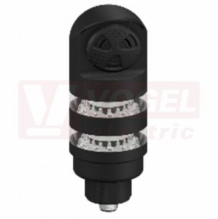 TL50BLGRALSQ světelný sloup TL50BL, barva ZE, RU + alarm, extrem.intenzita světla, 12-30V DC, 24V AC, mont.závit M30x1,5mm, rozměr pr.50xv153,3mm, IP67, připojení M12/4pin (3019247)