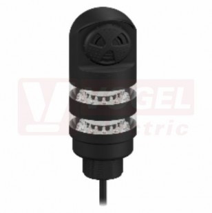 TL50BLGRALS světelný sloup TL50BL, barva ZE, RU + alarm,  extrem.intenzita světla, 12-30V DC, 24V AC, mont.závit M30x1,5mm, rozměr pr.50xv145mm, IP67, připojení kabelem 2m (3019252)