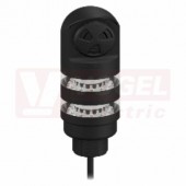 TL50BLGRALS světelný sloup TL50BL, barva ZE, RU + alarm,  extrem.intenzita světla, 12-30V DC, 24V AC, mont.závit M30x1,5mm, rozměr pr.50xv145mm, IP67, připojení kabelem 2m (3019252)