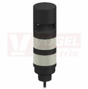 TL50HGRAOS světelný sloup TL50H, barva ZE, RU + alarm - přerušovaný, 18-30V DC, 24V AC, mont.závit M30x1,5mm, rozměr pr.50xv188,9mm, IP67, připojení kabelem 2m (3074738)
