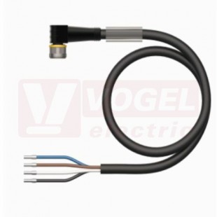 PKW4M-2/TXL konektor M8/4-pin/zás/úhlový - kabel ČE PUR L= 2m - volný konec (6625559)