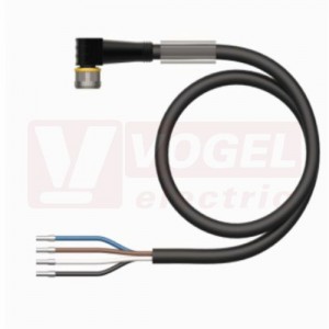 PKW4M-2/TXL konektor M8/4-pin/zás/úhlový - kabel ČE PUR L= 2m - volný konec (6625559)