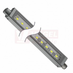 WLS28-2CW145DSQ osvětlení pracovní plochy 12-30V DC, barva bílá kaskádovatelná, 300lumen, 6500K, difuzor, konektor M12/4pin, tělo hliník, rozměr 193x28x20,9mm, IP65/67/69 (3087906)