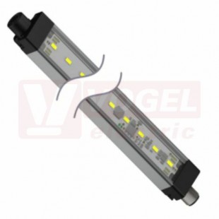 WLS28-2CW285DXPWMQ osvětlení pracovní plochy 12-30V DC, barva bílá kaskádovatelná, 600lumen, 6500K, stmívatelná, difuzor polykarbonát rozptýlený, konektor M12/4 pin, tělo hliník, rozměr 335x28x20,9mm, Ip50 (3093749)