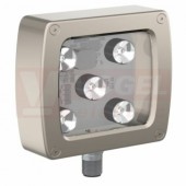 WLC90WL15Q LED pracovní osvětlení WLC90 12-30V DC chemicky odolné, barva bílá, 700lumen, 6500K, konektor M12/4pin, difuzor polykarobonát čirý, 15º objektiv, tělo hliník, rozměr 91,0x110,0x28,2mm, IP67/IP68/IP68g/IP69 (3086522)