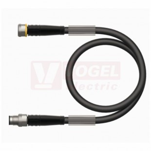 PKG3M-1,5-PSG3M/TXL konektor M8/3-pin/vidl/přímý - kabel ČE PUR do vlečného řetězu 3x0,34mm2 L=1,5m - konektor M8/3-pin/zás/přímý (6627117)