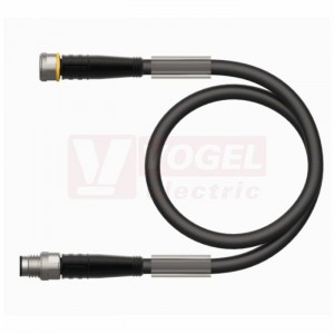 PKG3M-0,5-PSG3M/TXL konektor M8/3-pin/vidl/přímý - kabel ČE PUR do vlečného řetězu 3x0,34mm2 L=0,5m - konektor M8/3-pin/zás/přímý (6625739)