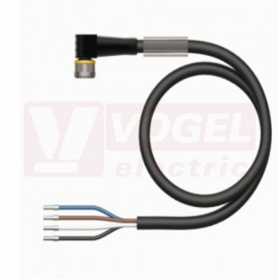 PKW4M-10/TXL konektor M8/4-pin/zás/úhlový - kabel ČE PUR L= 10m - volný konec (6625561)