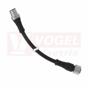 MQDEC-401SS-PUR kabel propojovací PUR, zásuvka M12 přímá 4pin, 0,3 m (3081295)