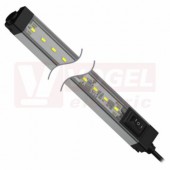 WLS28-2XW145XPB osvětlení pracovní plochy 12-30V DC, barva bílá, 400lumen, 6500K, difuzor polykarobnát čirý + vypínač I-O-II, kabel 2m, tělo hliník, rozměr 213,5x28x25mm, IP50 (3087946)