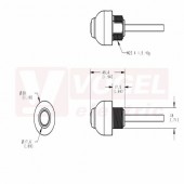 K30LGRXPPB2QP EZ-light K30L, světelná signalizace s tlačítkem, barvy ZE, RU, 10-30V DC, zapojení PNP, rozměr pr.30xv49,4mm, mont.závit M22x1,5mm, připojení pigtail (kabel 150mm + konektor M12) (3025451)