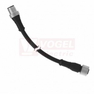 MQDEC-430SS kabel propojovací PVC, zásuvka M12 přímá 4pin, 9,1 m (3072154)