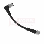 MQDEC-430RS kabel propojovací PVC, zásuvka M12 úhlová 4pin, 9,1 m (3078626)