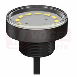 WL50-2 osvětlení pracovního prostoru preferovaný typ 12-30V DC, barva bílá, difuzor polykarbonát čirý, 185lumen, 6500K, závit M30x1,5, kabel 2m, tělo černé, rozměr 50,0x36,5mm, IP67/69 (3085374)